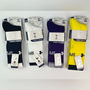 4 Under Armour Tottenham Hotspur Football Soccer Socks Men M 4-8.5  Women 7-10.5